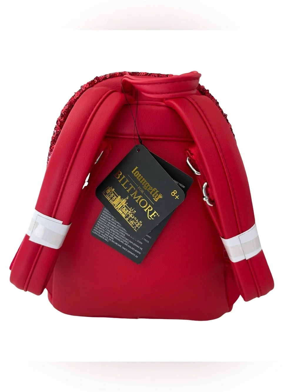 Loungefly Biltmore Red Sequin Mini Backpack NWT
